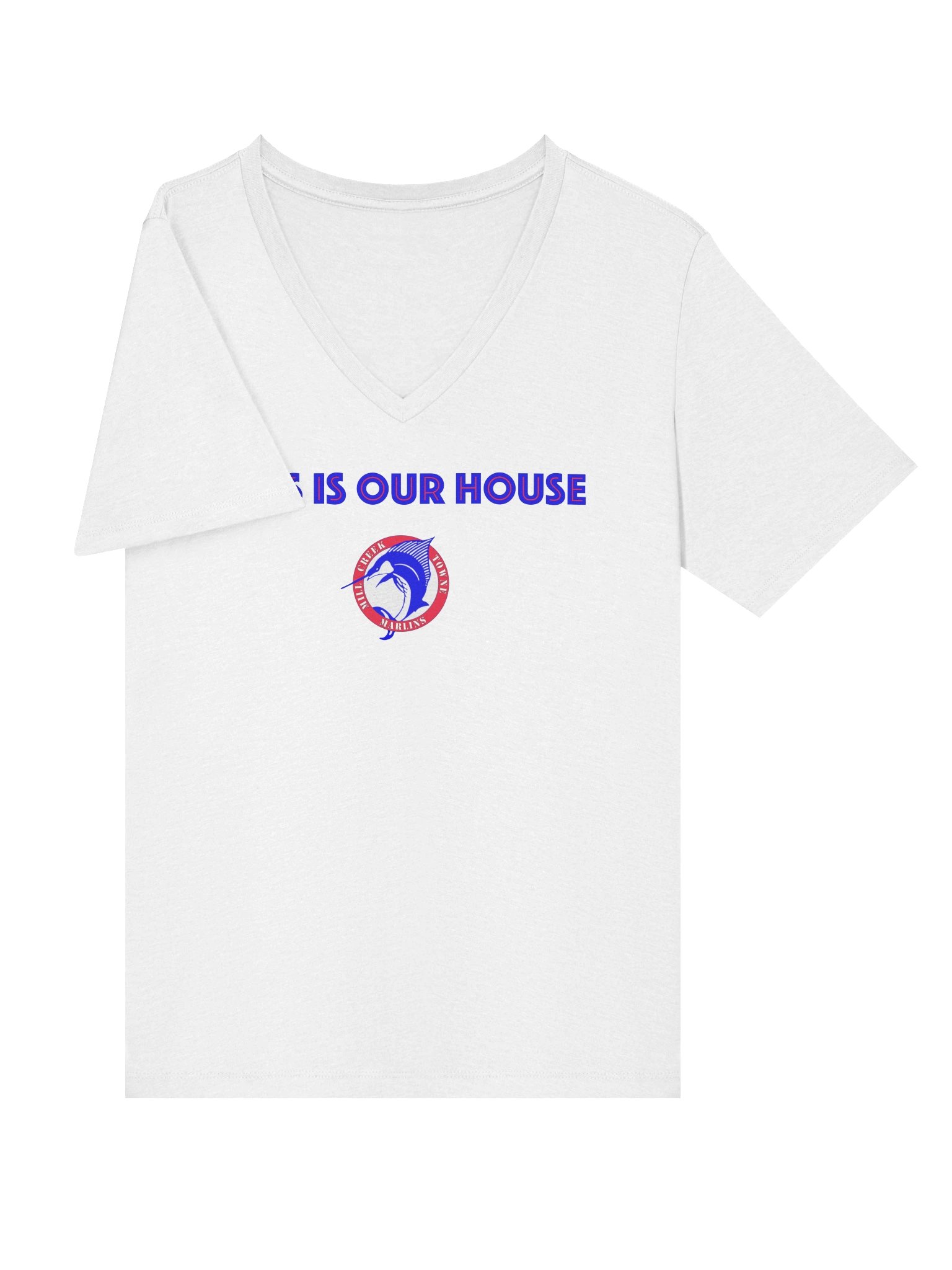 This Is Our House Map Back Ladies V-Neck product image (5)