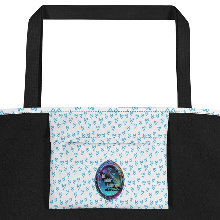 Valentine’s Monogram Letter j(4) White Tote Bag product image (2)