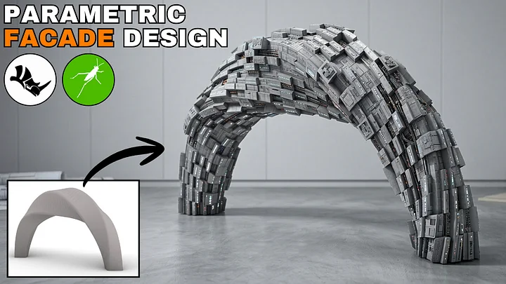 Parametric Facade Design Grasshopper + Rhino Files product image (1)