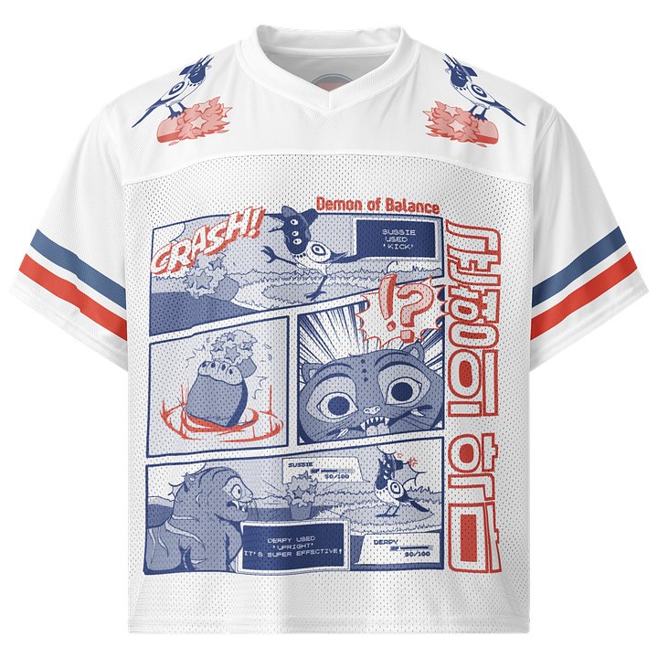 Derpy VS Sussie Retro Manga Panel Mesh Jersey product image (1)