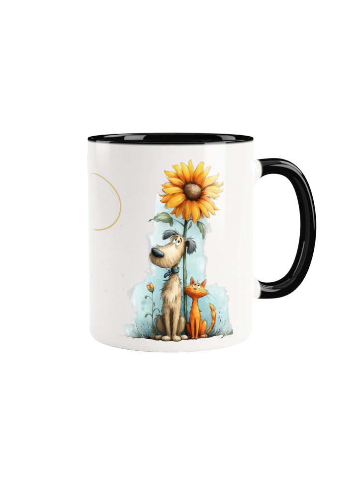 Sunflower Dog and Cat Coffee Mug product image (3)