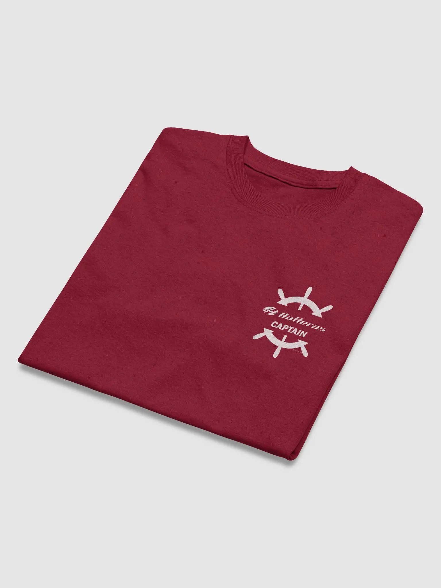 Hatteras Captain - T-Shirt - Dark Shirt w/White Logo product image (6)