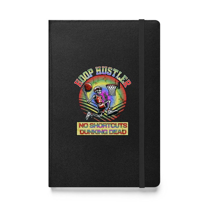 Hoop Hustler No Shortcuts Dunking Dead Skeleton Hardcover Journal product image (1)