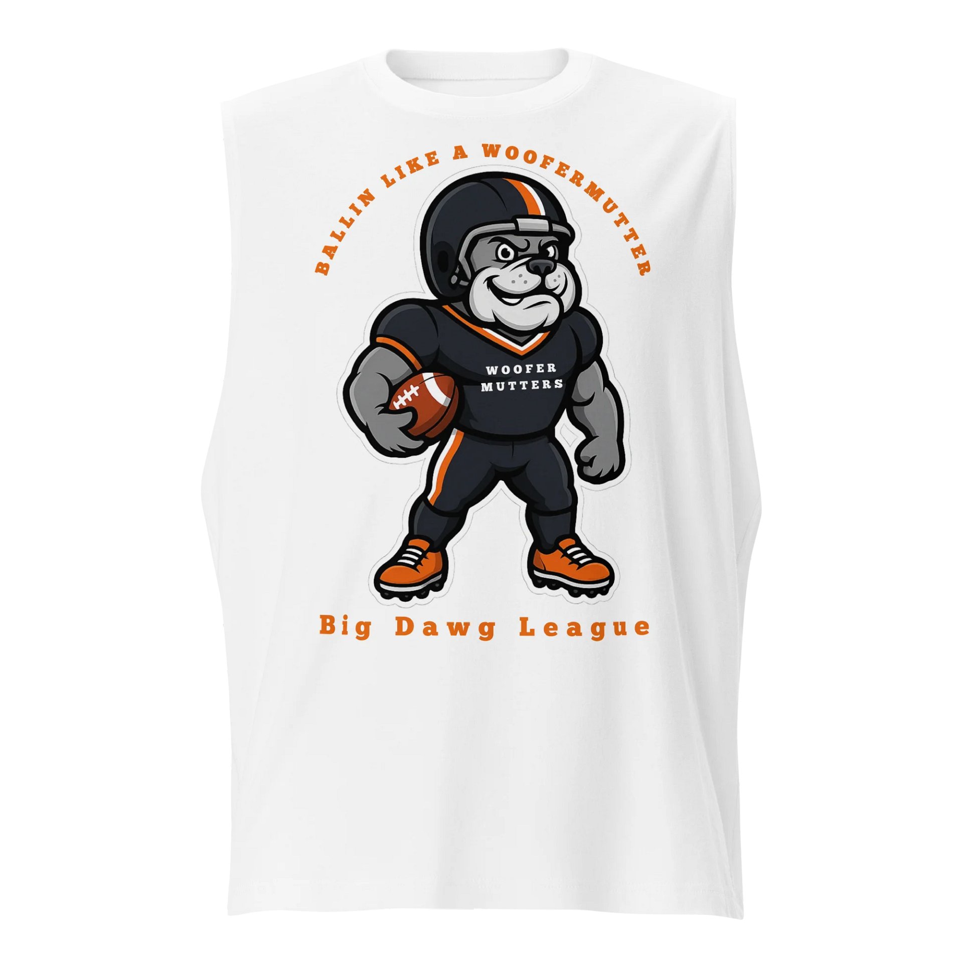WooferMutter™ Relax Fit Muscle Shirt Bulldawg product image (5)