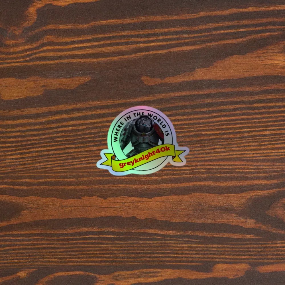 Holographic WITWIGK40K sticker product image (5)