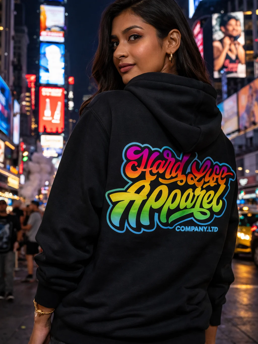 Graffiti Beach Tie Dye - Black Zip Up product image (3)