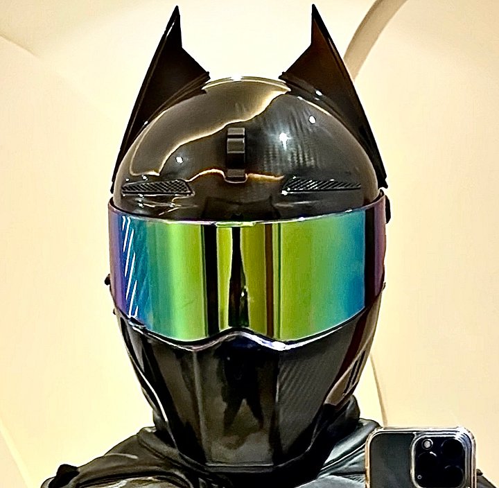 Batman ears for moto helmet ( horns ,sports equipment, gear, protection) product image (1)