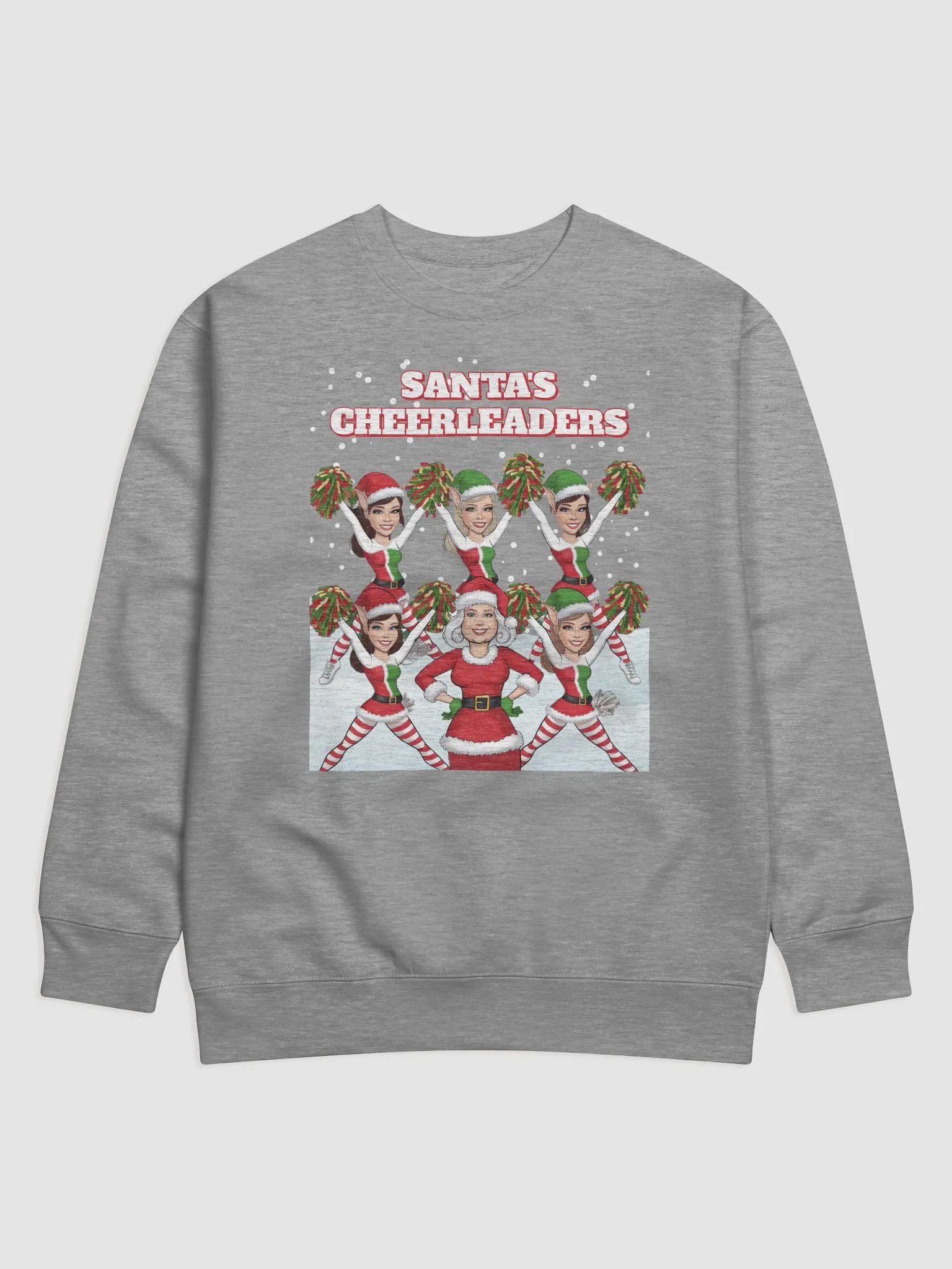 Santa's Cheerleaders Elves Squad Sweatshirt product image (7)