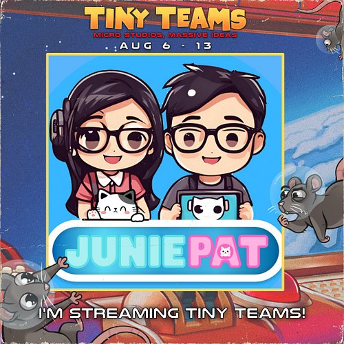 We'll be playing games and demos from the 2026 Tiny Teams Festival on Twitch & YouTube! 

Join us Aug. 6, 7, and 8 starting a...