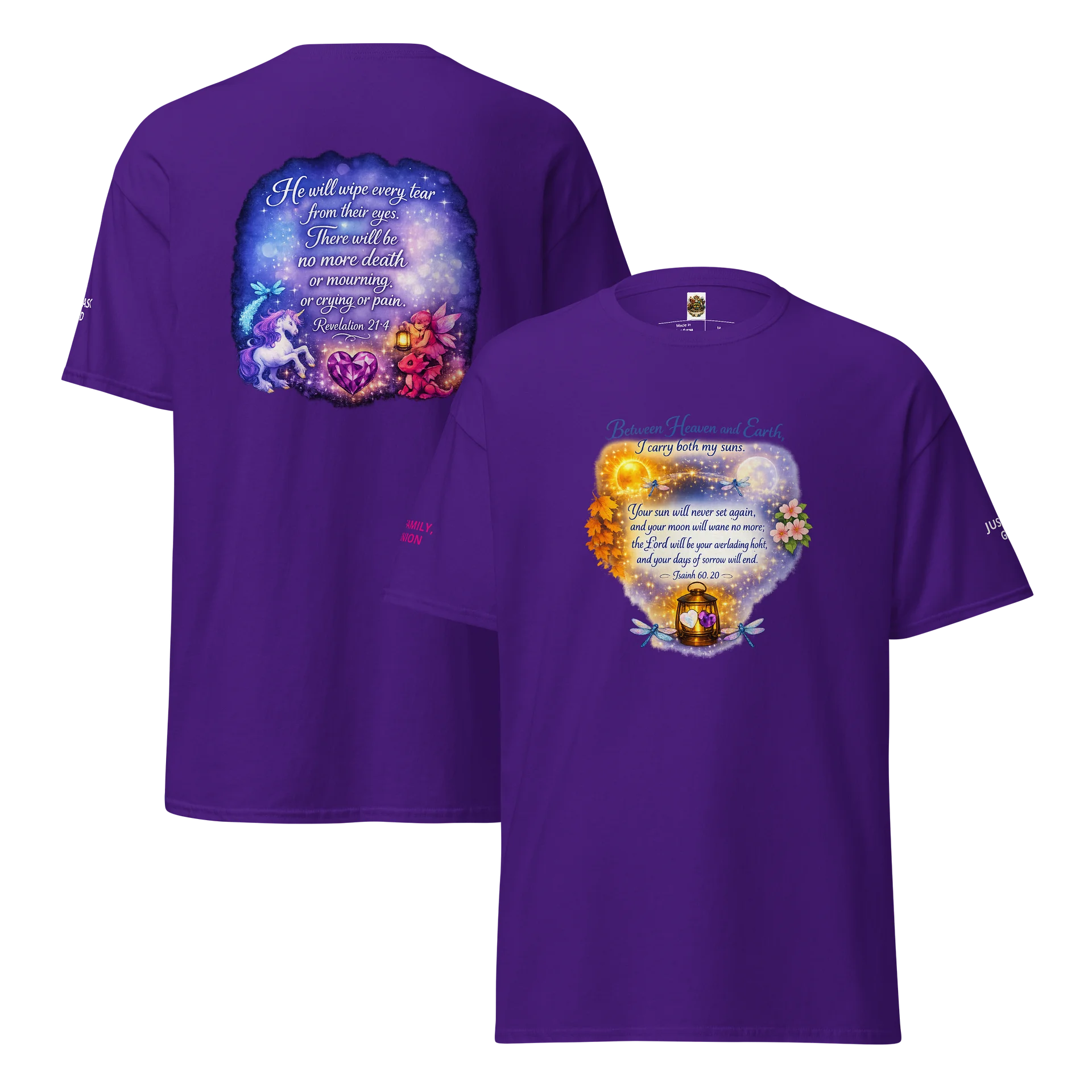 I Carry Both My Suns — Heart Glow Tee product image (3)
