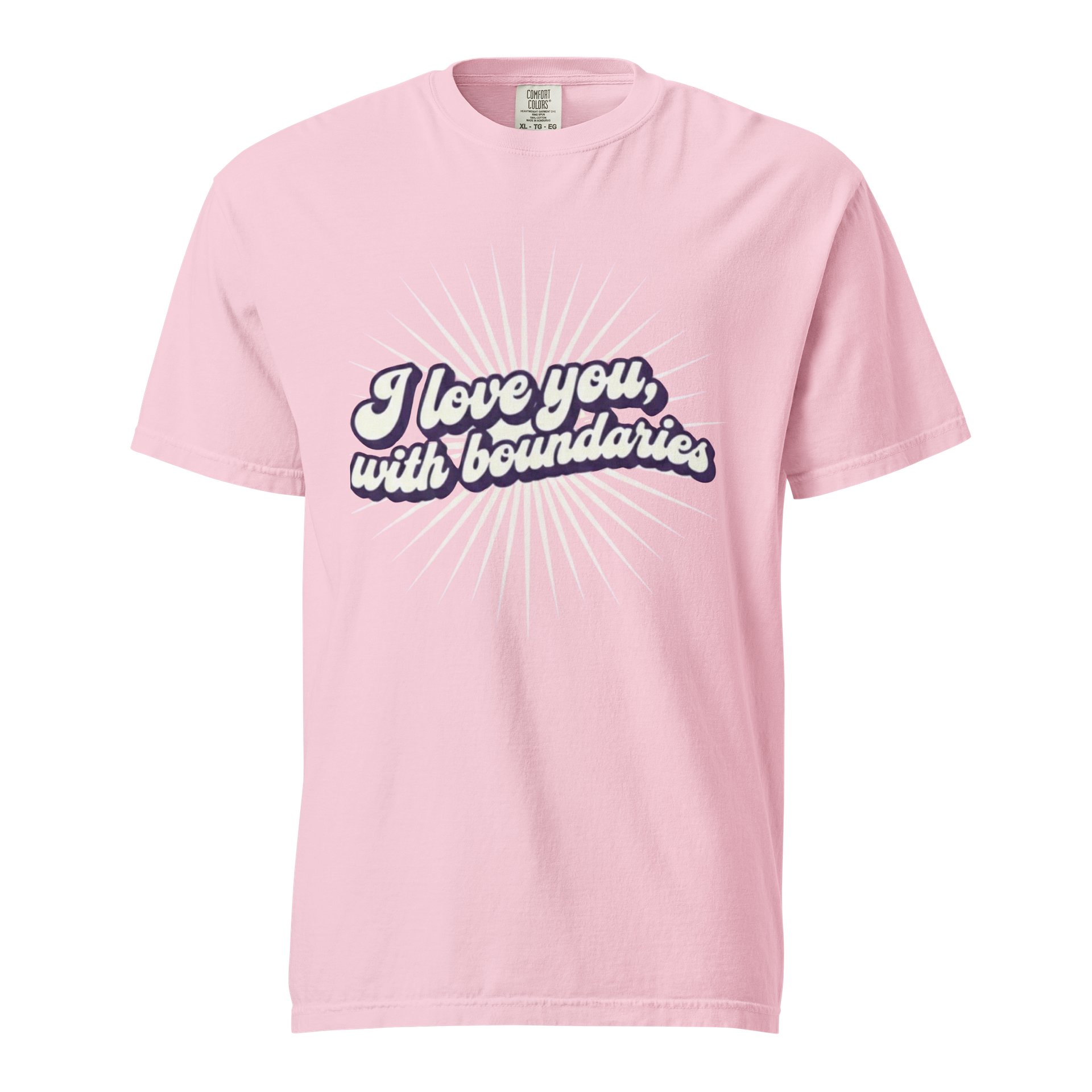 “I love you with boundaries” blossom T-shirt product image (1)