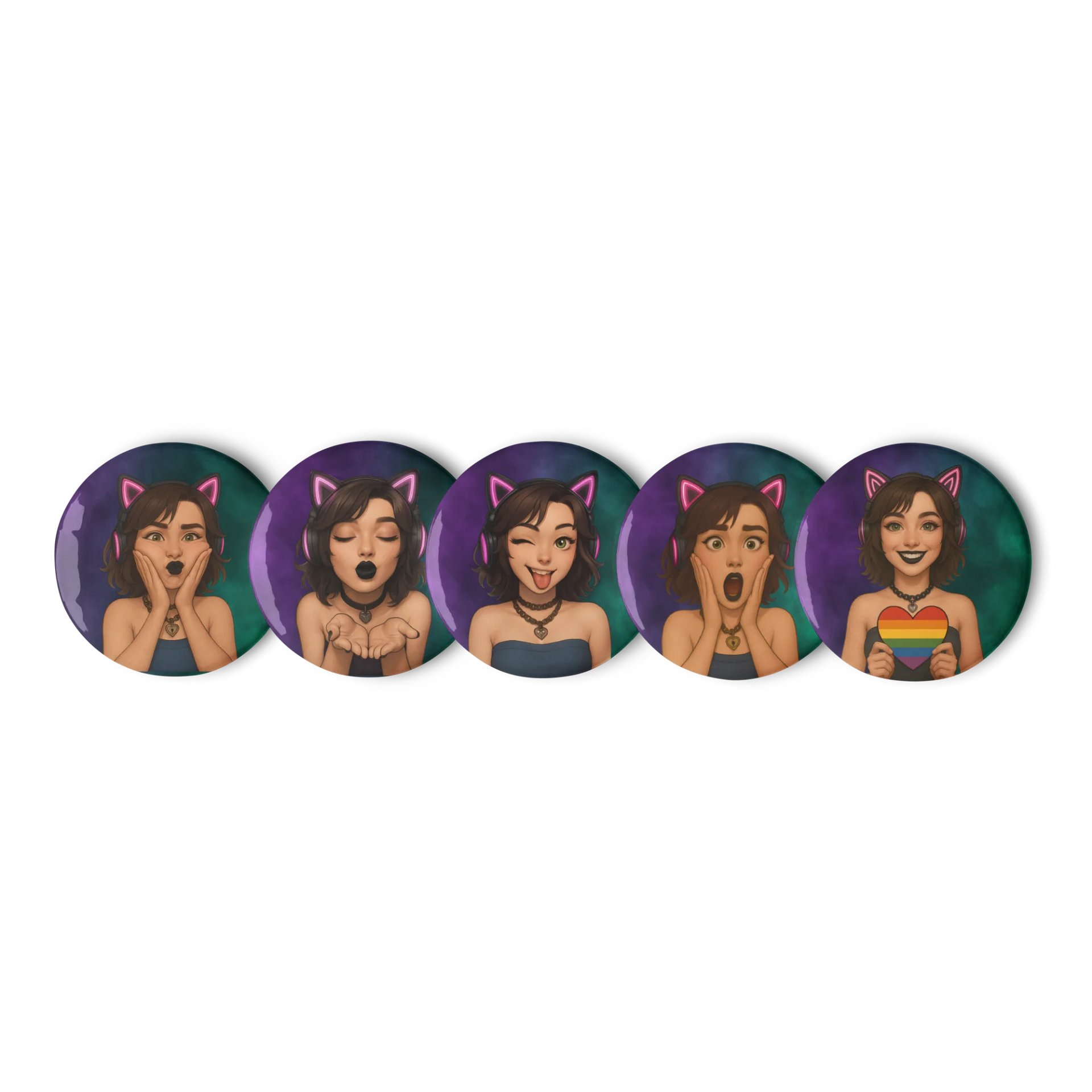 Kitty Emote Pins product image (1)