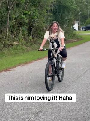 Got this “back pack” to take Ralphie on bike rides with us. He won’t do the basket. He actually was the most chill I’ve ever seen him! 🤣 #missionhope #health #fitness #dogmom #dogmomlife 