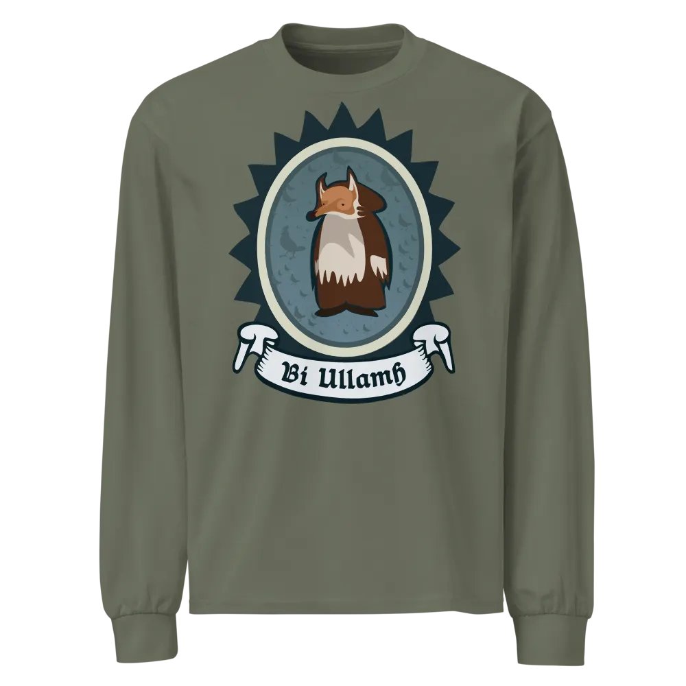 Sionnach Bí Ullamh AS Colour Premium Meáchan Trom Léine Sleeve Fada (Front Patch) product image (1)
