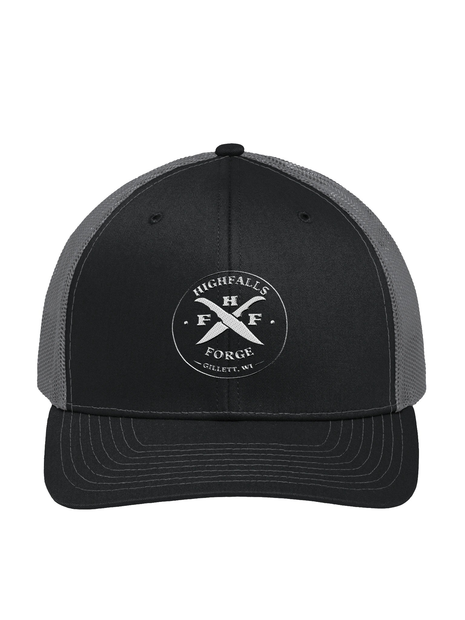 White and black circular logo product image (1)