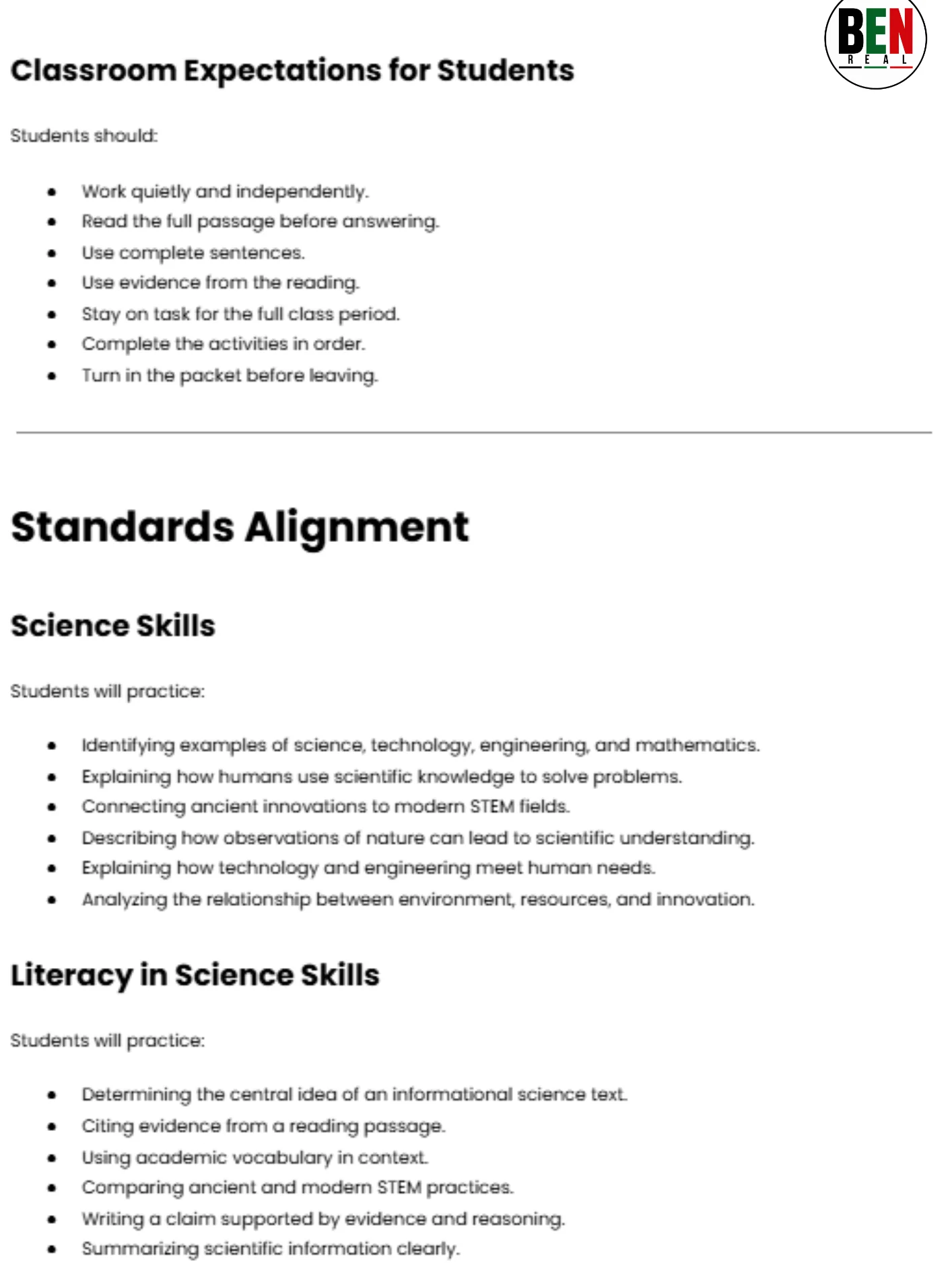 Black History 365 Sub Plan: Ancient African STEM: Engineering, Astronomy, and Medicine | Middle School Science| 60-Minute Lesson product image (2)