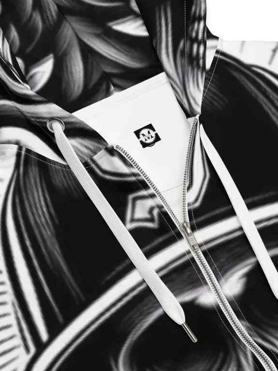 Savage Skull Zip Hoodie product image (5)