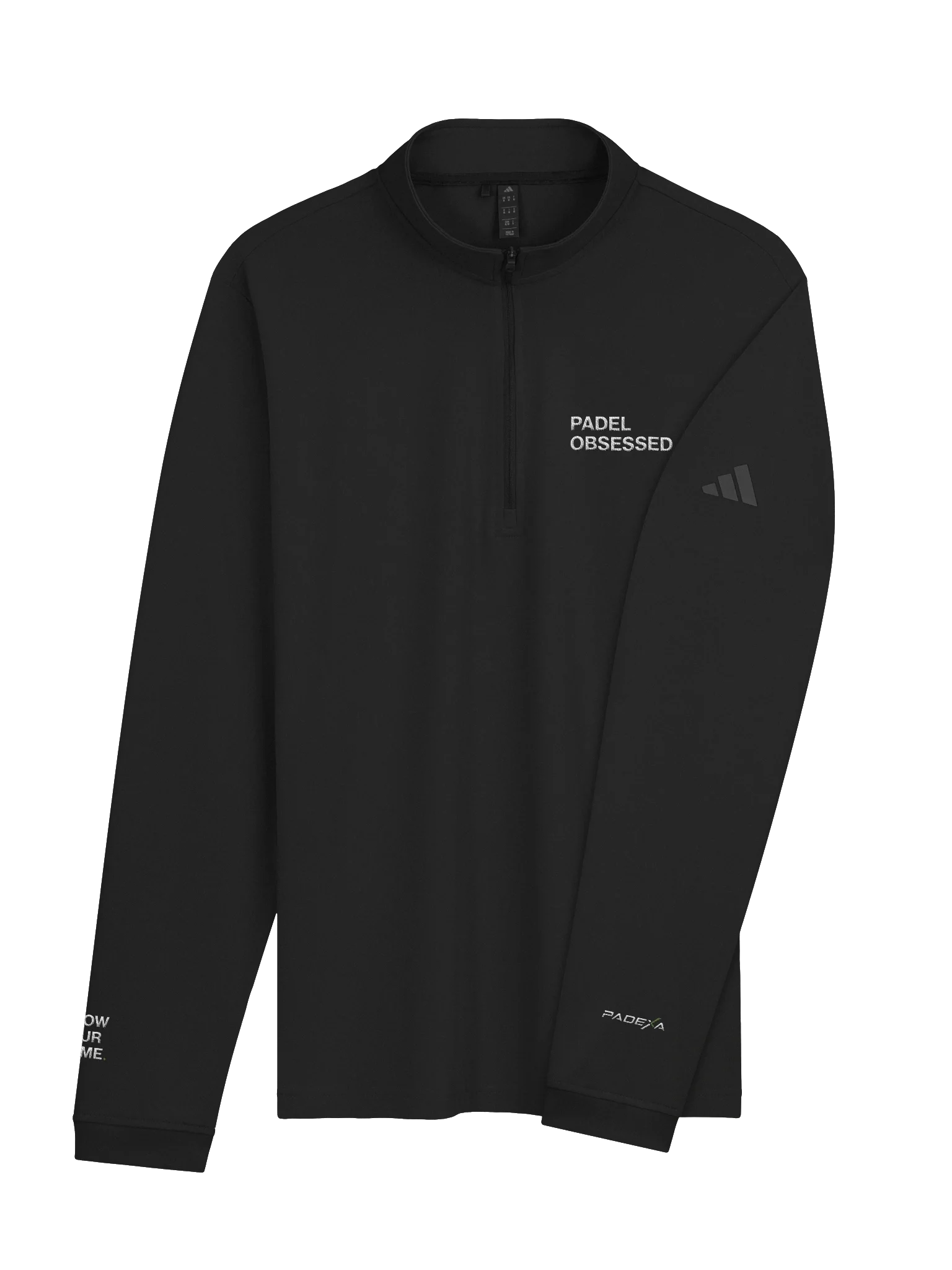 PADEL OBSESSED. adidas Court Quarter-Zip worn on court