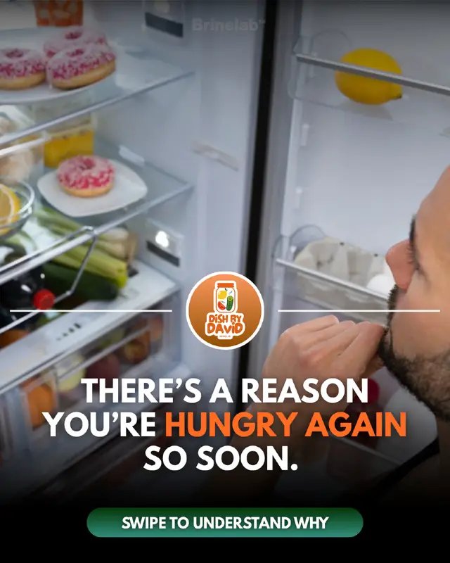 You finished eating. An hour later, you're hungry again. It's easy to assume you just didn't eat enough. But feeling satisfied has more to do with what's on your plate than how much is on it. And your gut is part of that conversation too. Take a closer look at what could be missing from your meals. Want to start feeding your gut differently? My complete fermentation guide is linked in my BIO.