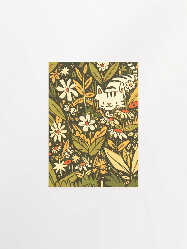 Cat in the Garden Print product image (2)