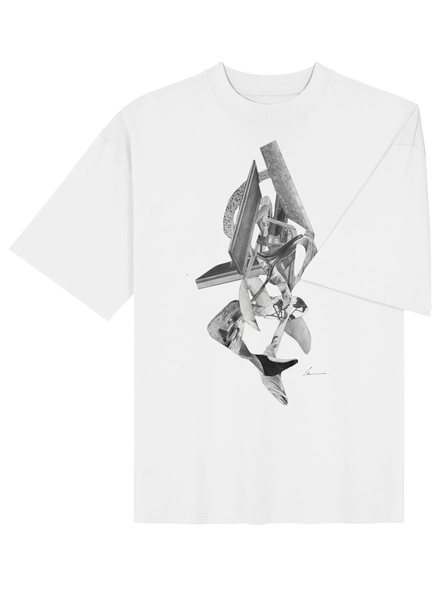 002 FRAGMENTATION UNISEX OVERSIZED T-SHIRT WT 26 product image (4)