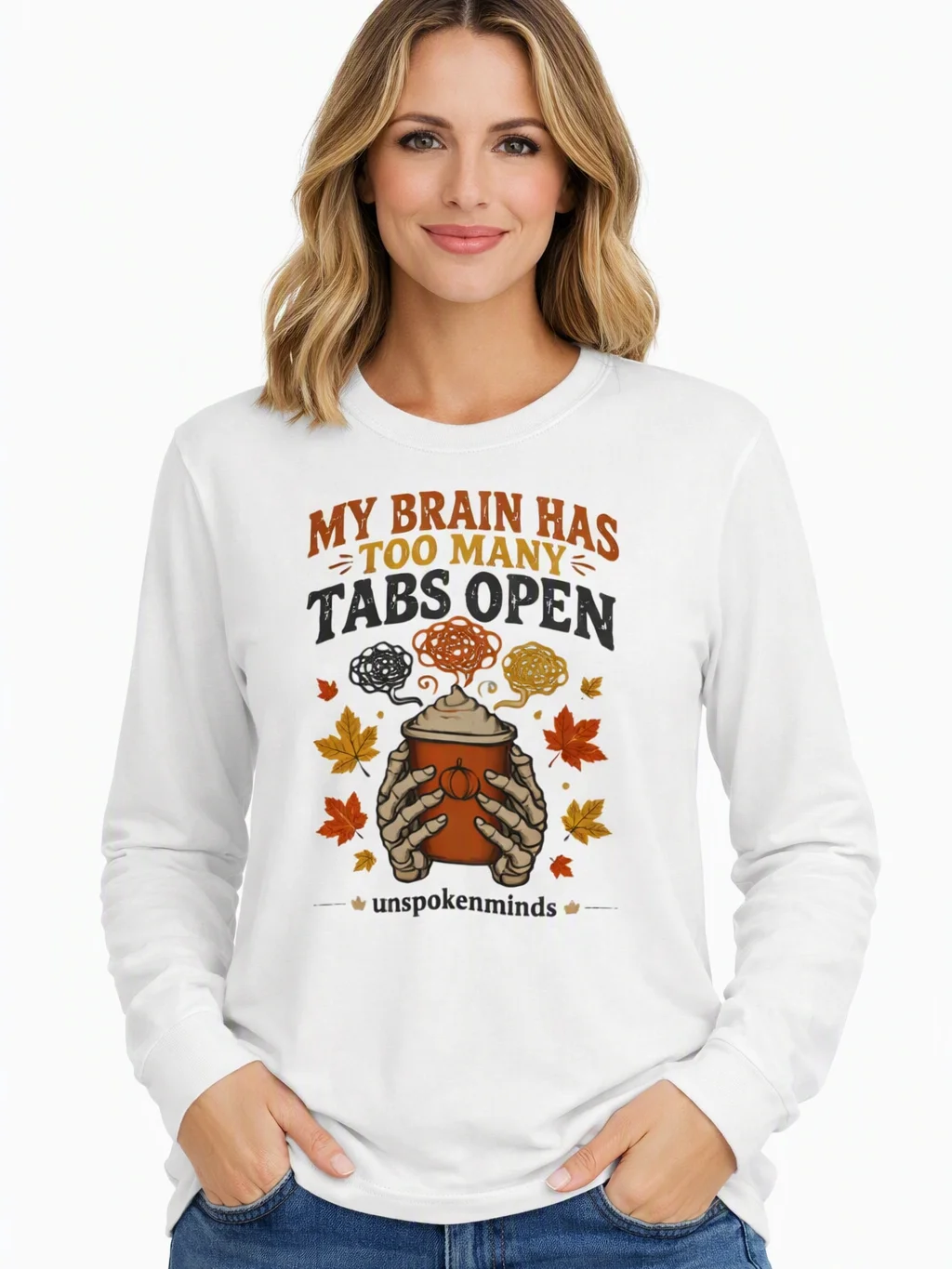 My Brain Has Too Many Tabs Open Long Sleeve Shirt product image (5)