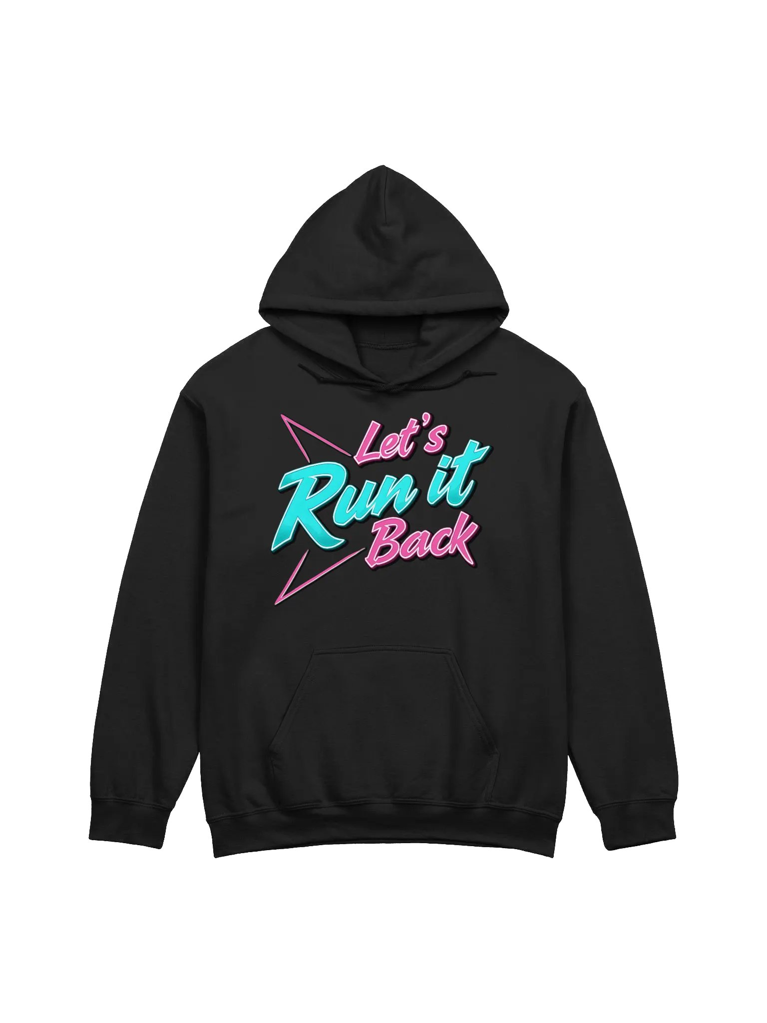 Retro 'Let's Run it Back' Typography Hoodie product image (6)