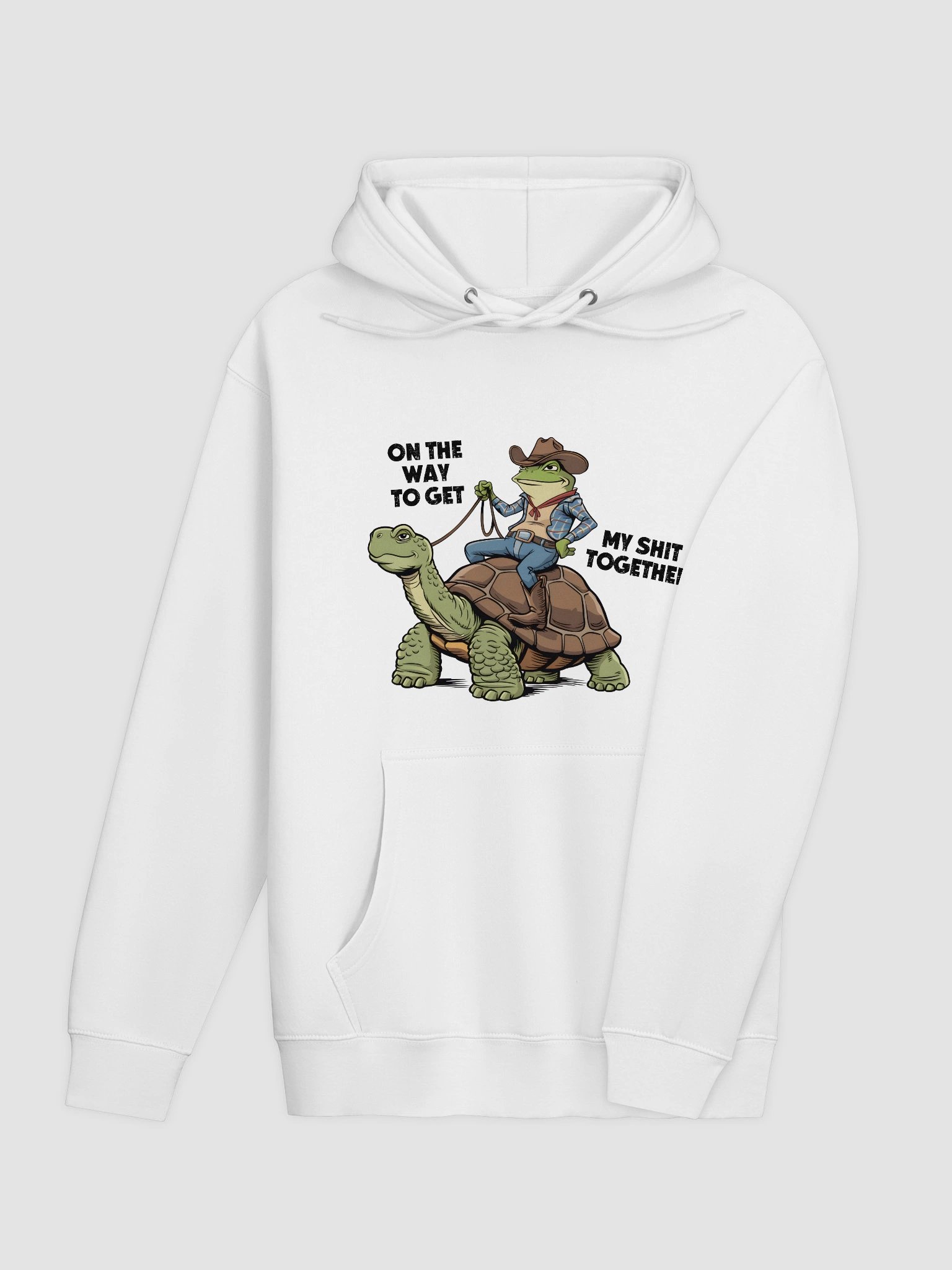 Cowboy Frog Riding Turtle Hoodie product image (4)