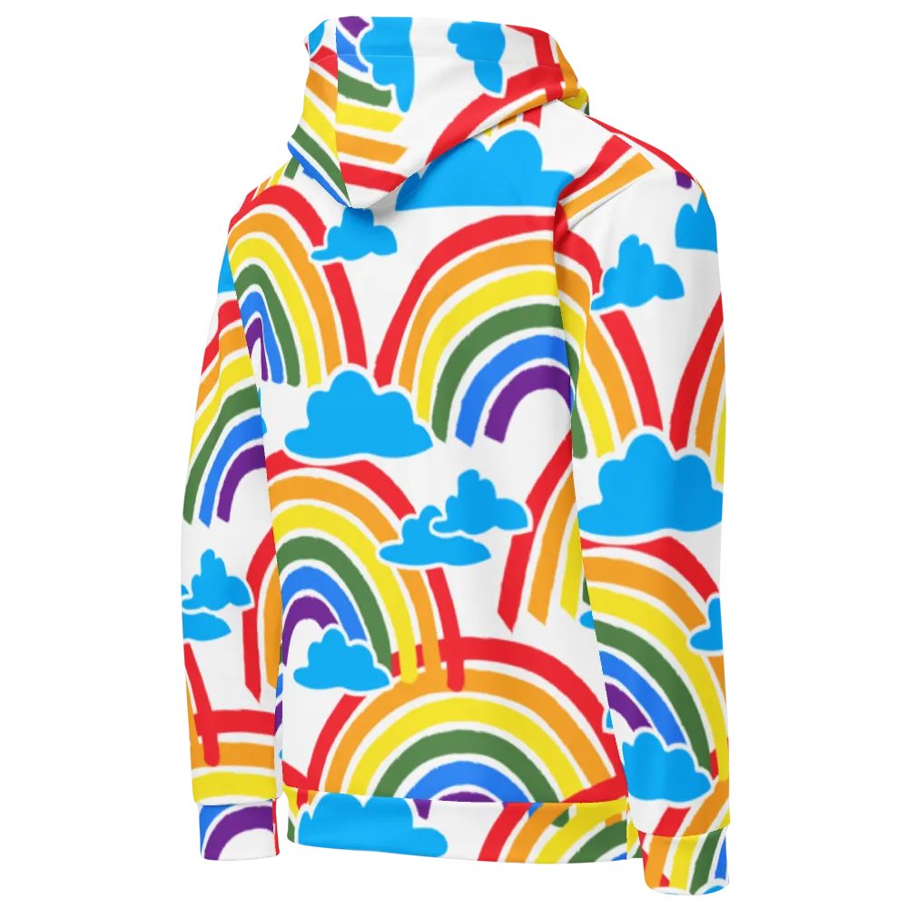 Whimsical Rainbow Clouds Unisex Hoodie product image (5)