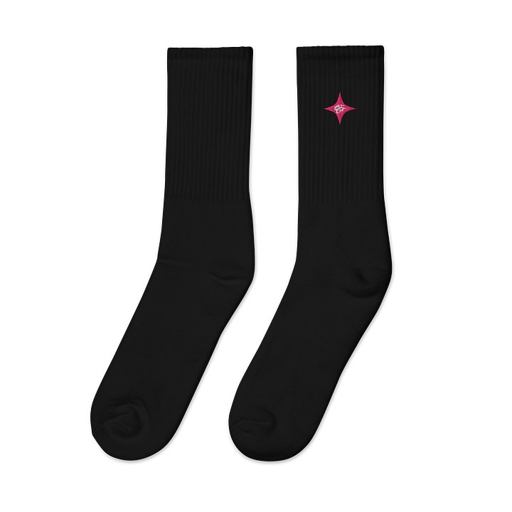 F&F Star Embroidered Crew Socks (PNK) product image (2)