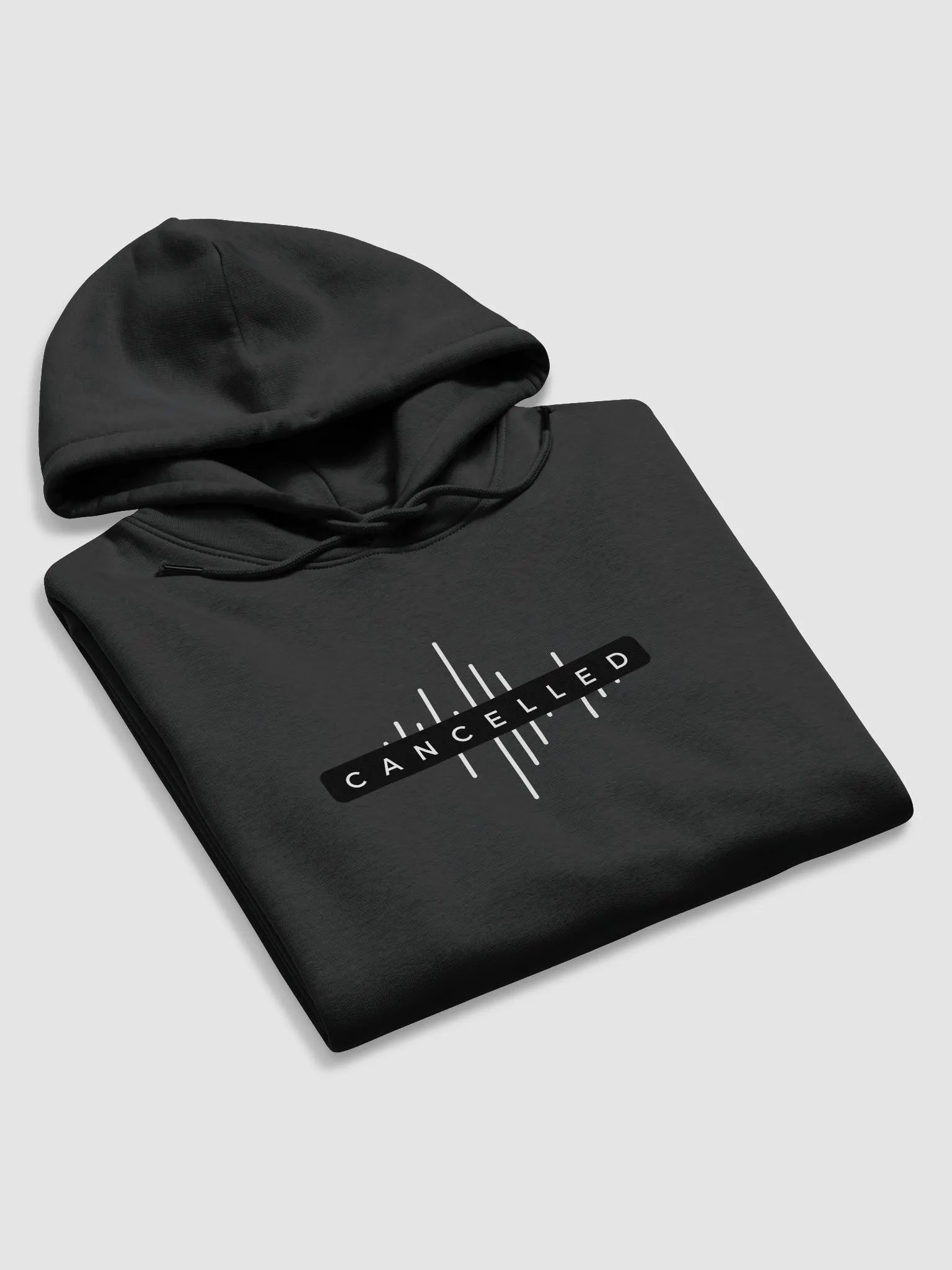 Noise Cancelled with two Ls - Eco Hoodie (black) product image (5)