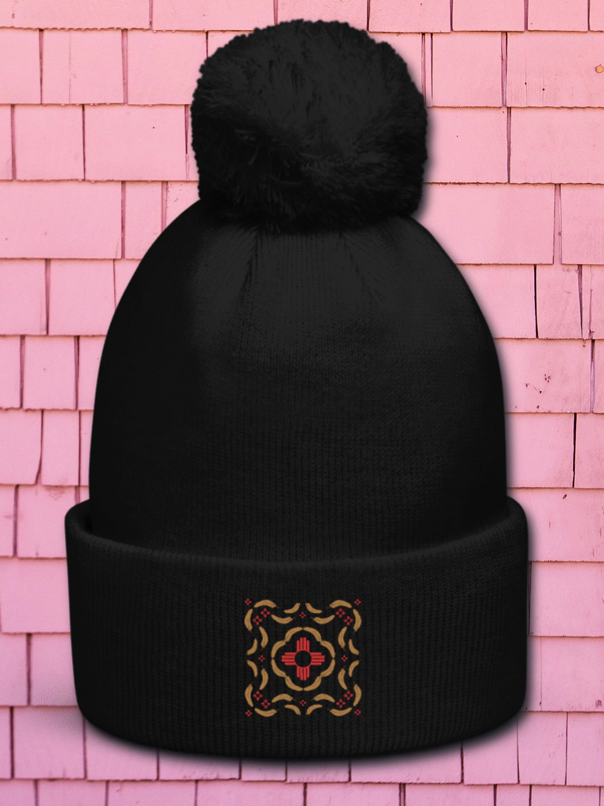 Zia sun Feather in Red and Gold Beanie product image (2)