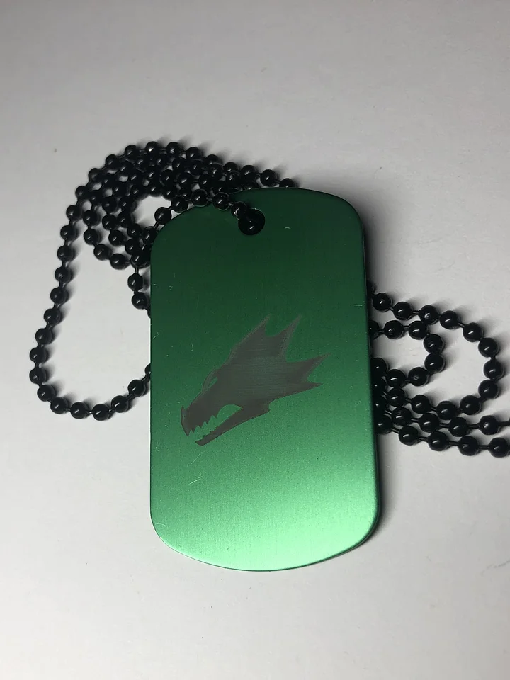 FLAME WITHIN - Engraved Dog Tag Pendant Necklace product image (2)