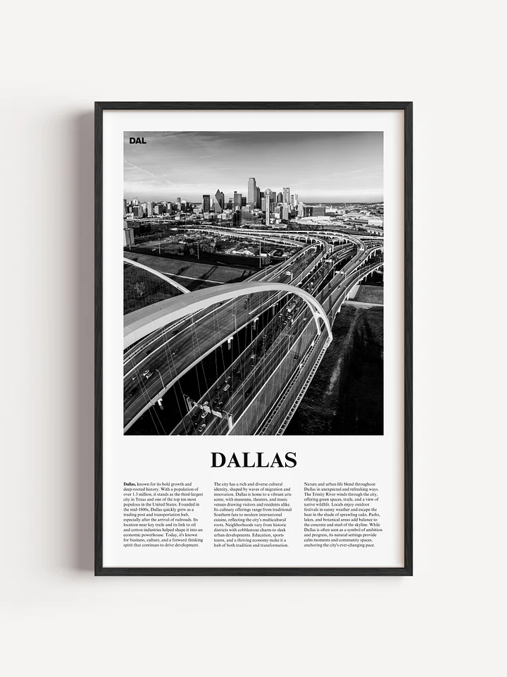 Dallas 03 Newspaper Poster | Framed product image (13)