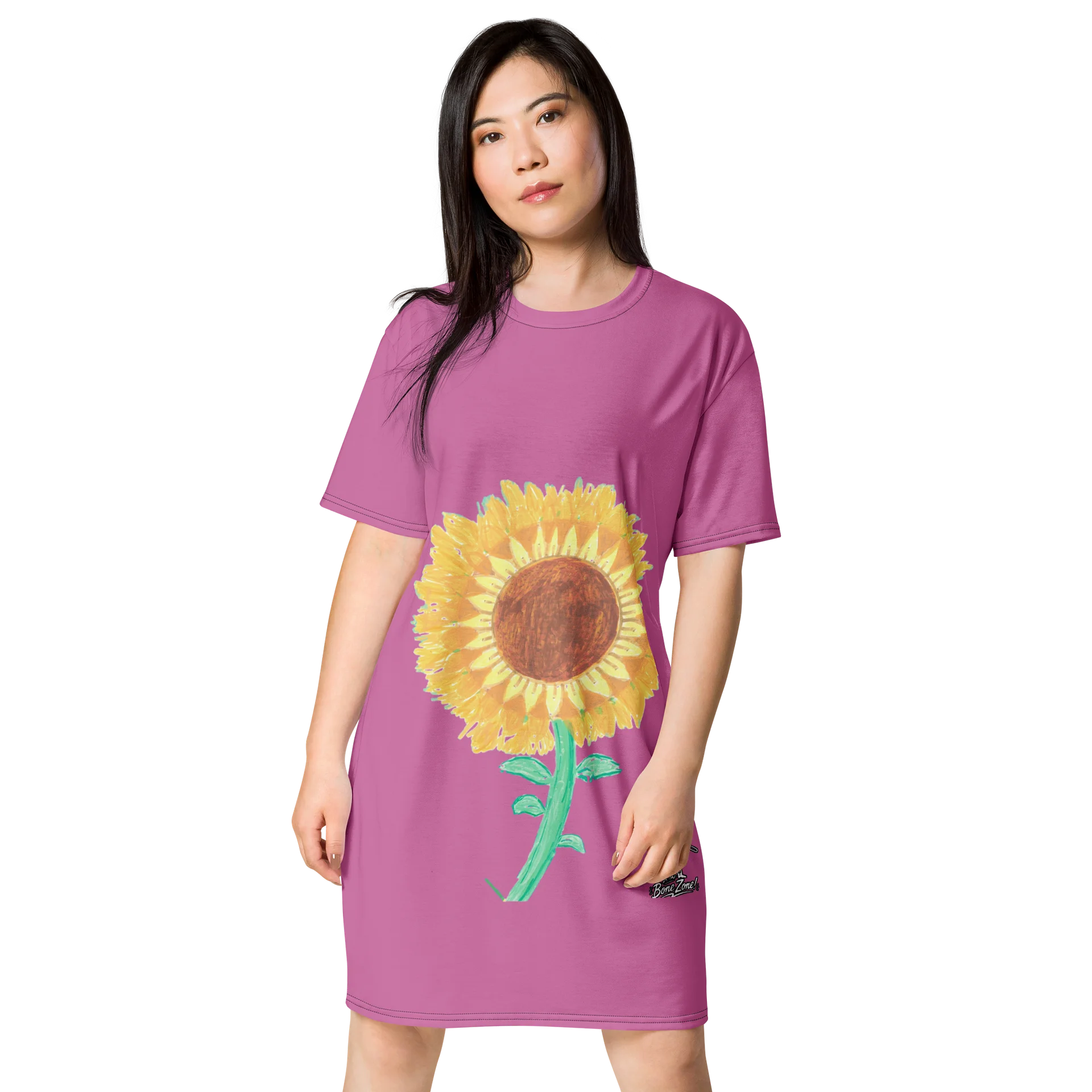 Sunflower Bloom T-Shirt Dress product image (1)