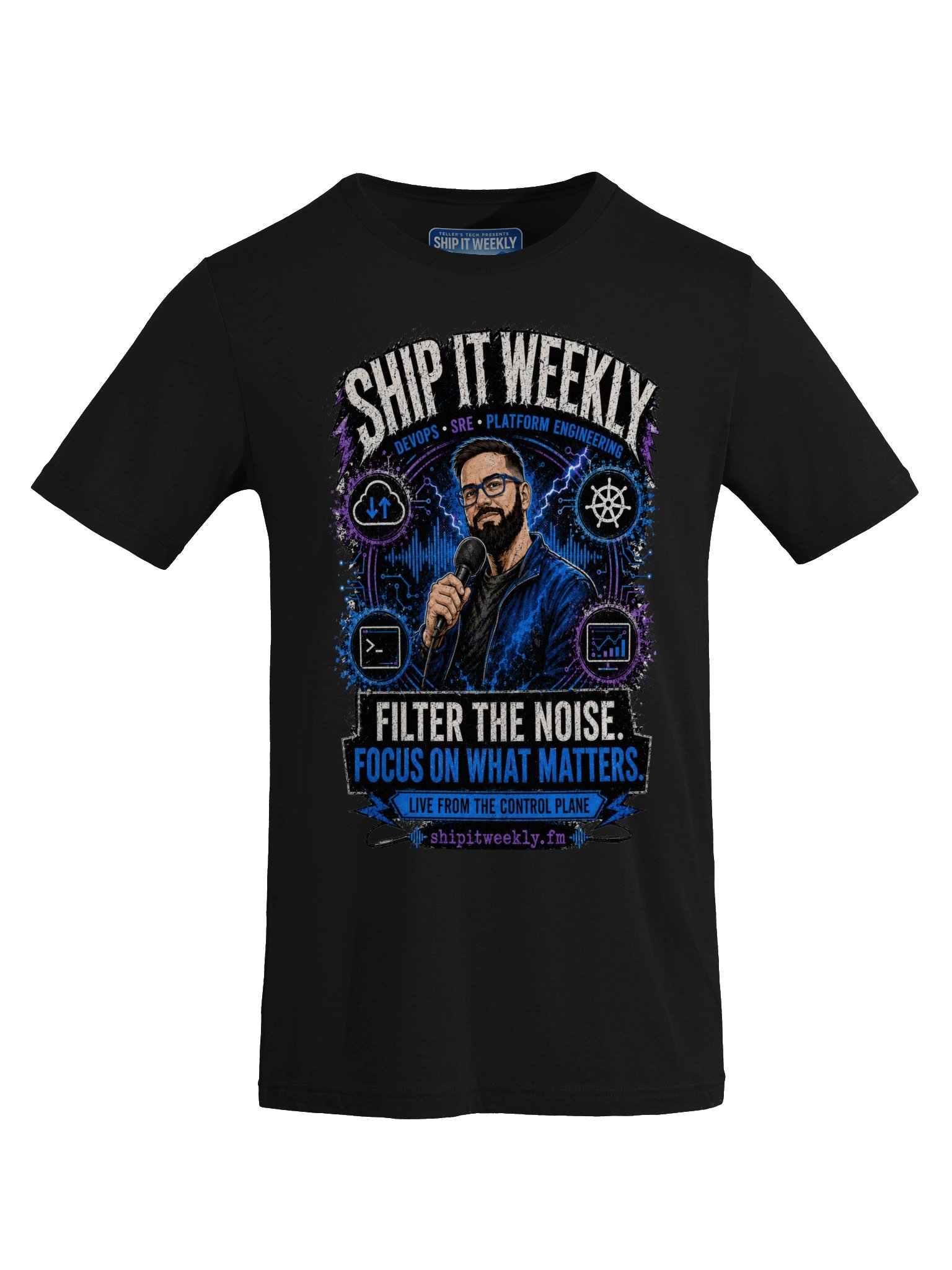 Ship It Weekly: Filter the Noise | Ship It Weekly DevOps Tee product image (45)