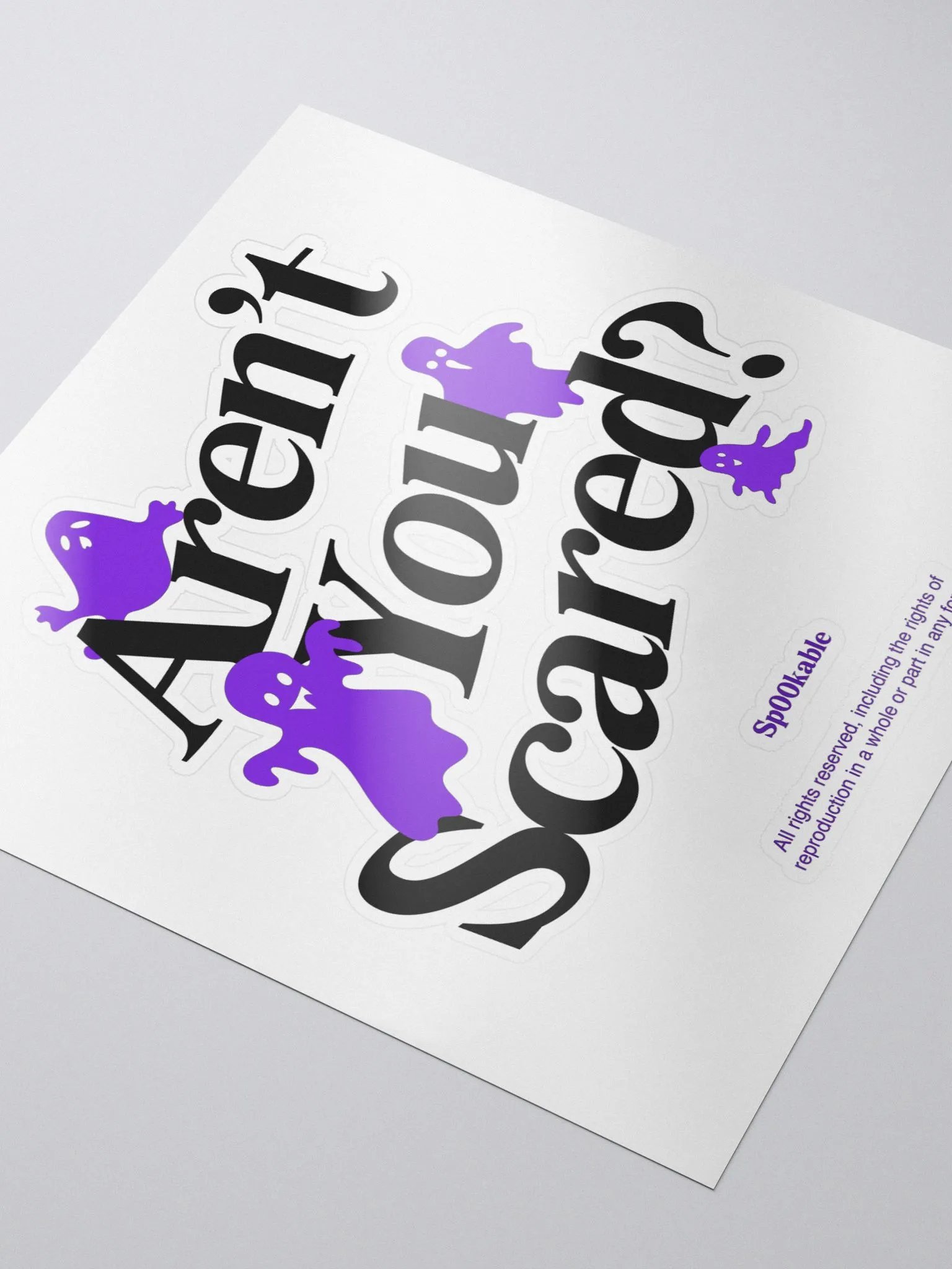 "Aren't you scared?" Sticker product image (3)