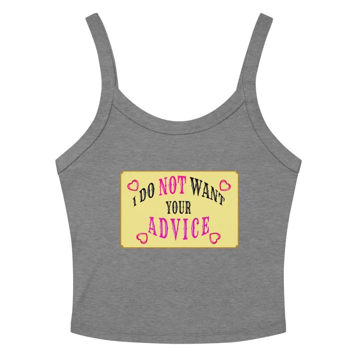 No Advice Crop Tank product image (2)