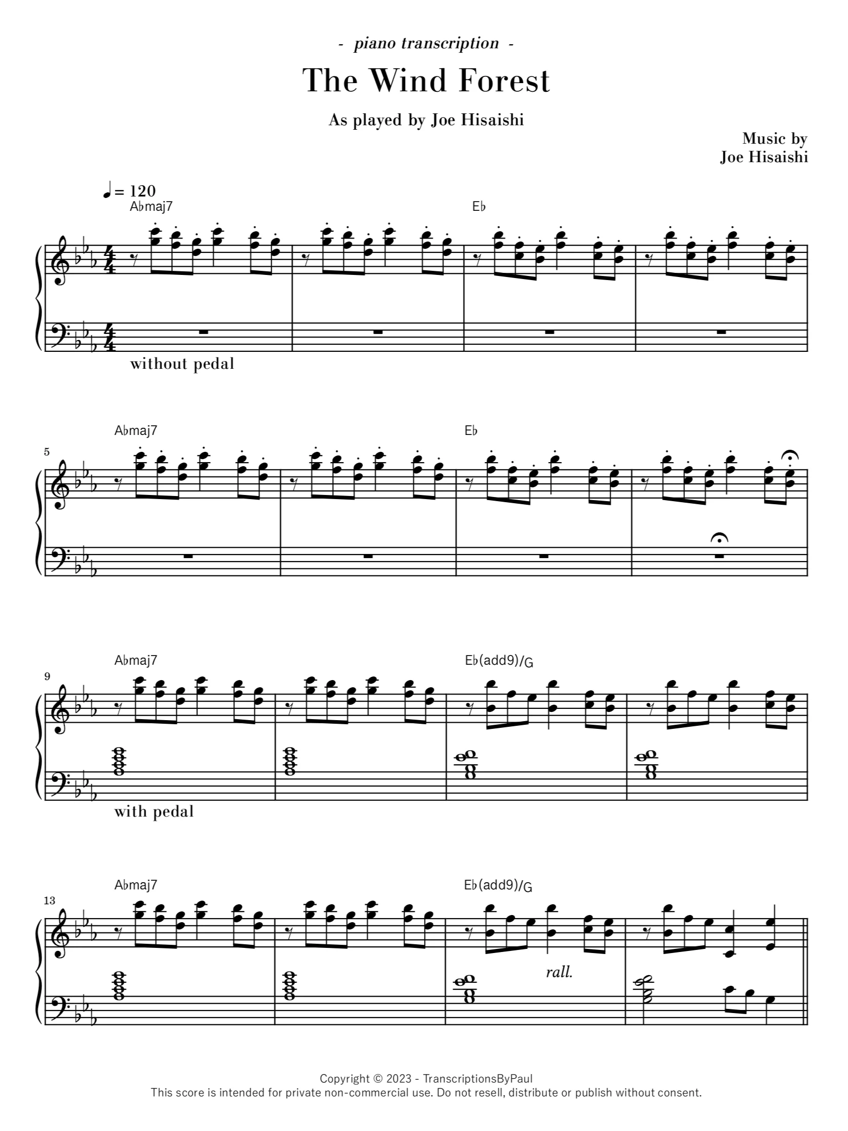 The Wind Forest - Joe Hisaishi product image (1)