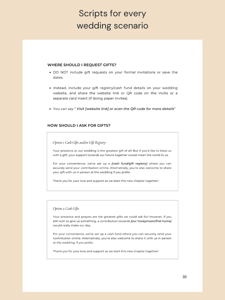 The Christian Wedding Guide (Digital PDF) & Google Sheet Planner product image (8)