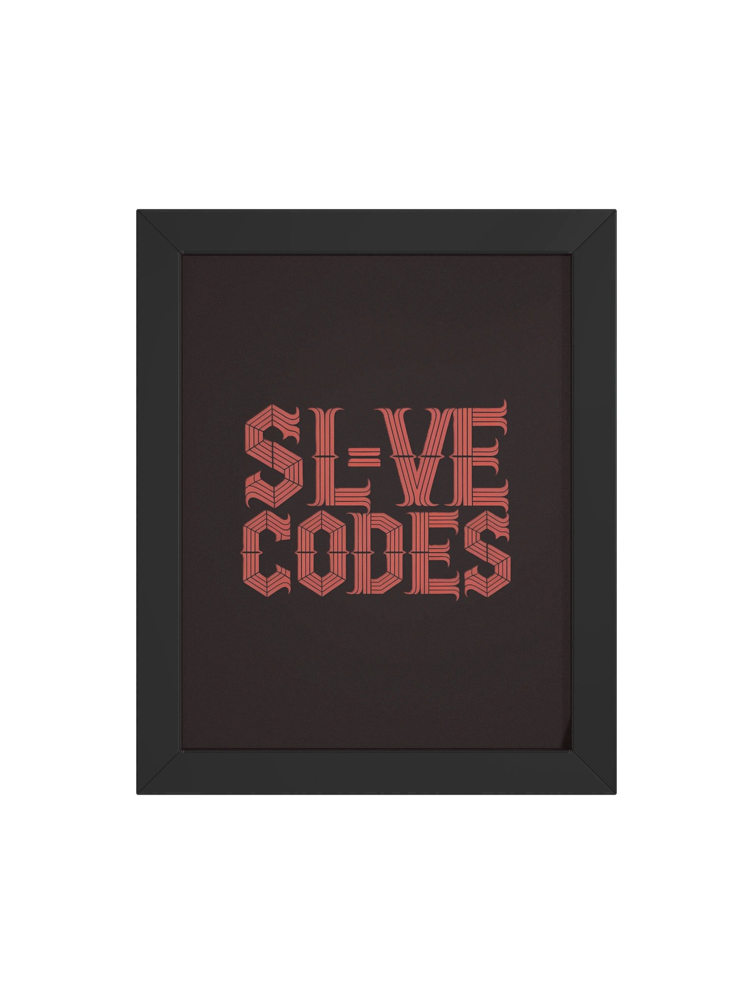 SL-VE CODES FRAMED CANVAS product image (33)