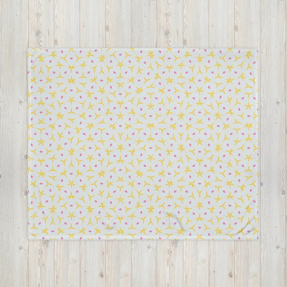 Yellow & Pink Octagonal Diamond Throw Blanket product image (6)
