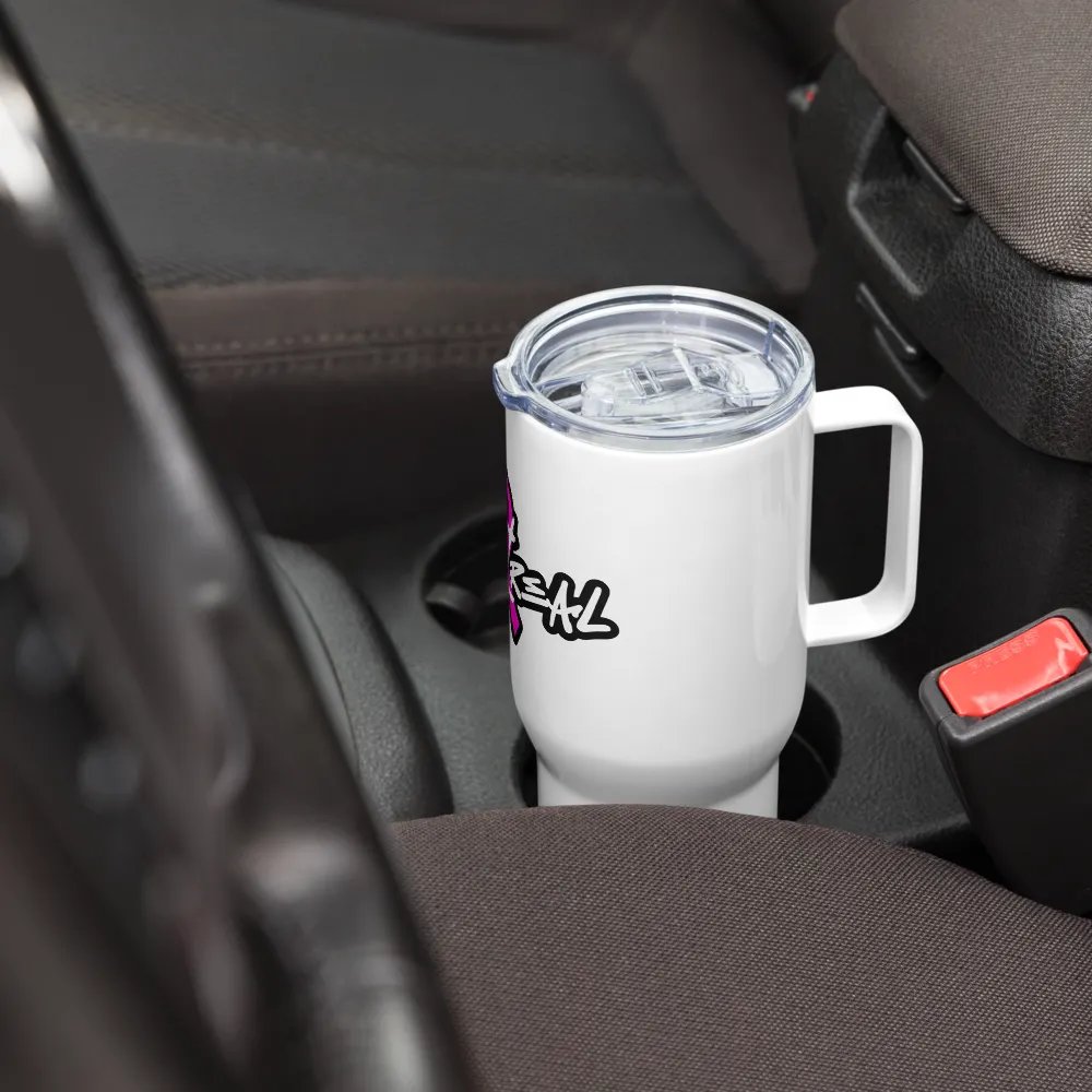 Breast Cancer Awareness Travel Mug With Handle product image (7)