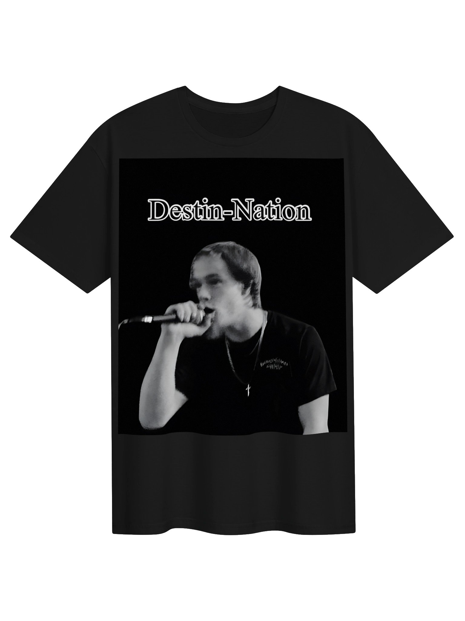 Destin-Nation Black & White Tee product image (1)