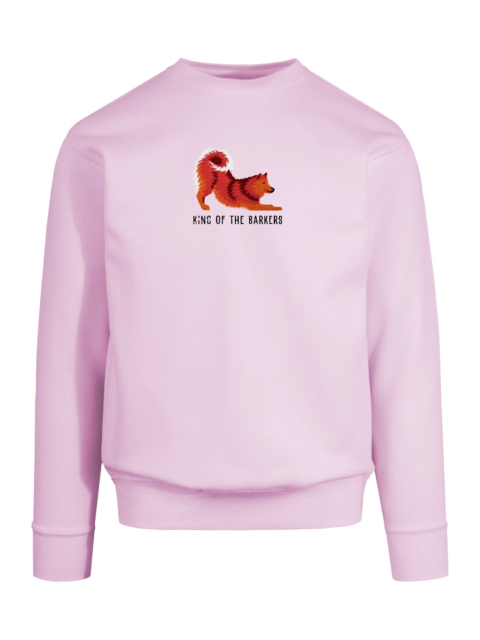 King of the Barkers Sweatshirt (Embroidered) of a Finnish Spitz(Red) product image (65)