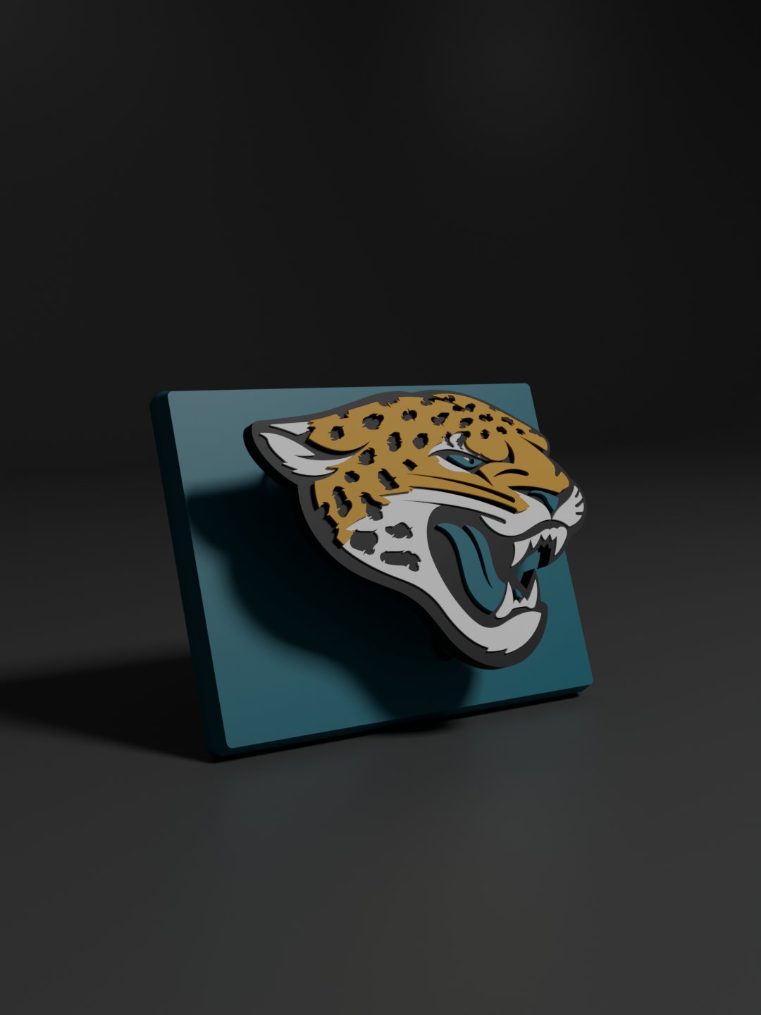 Jacksonville Jaguars 3D Printed Floating Logo Sign (Digital File Only) product image (1)