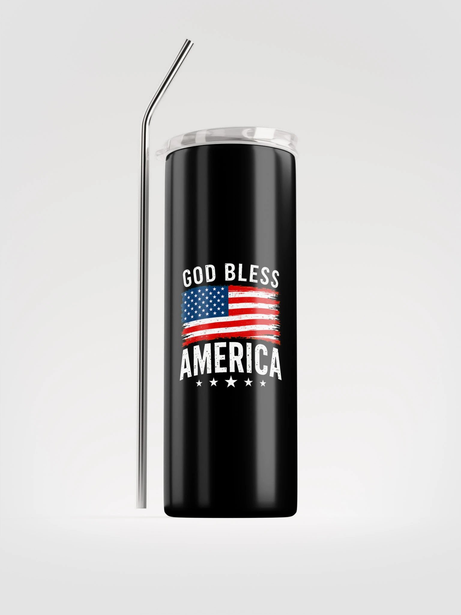 USA Collection God Bless America Tumbler with Straw product image (1)