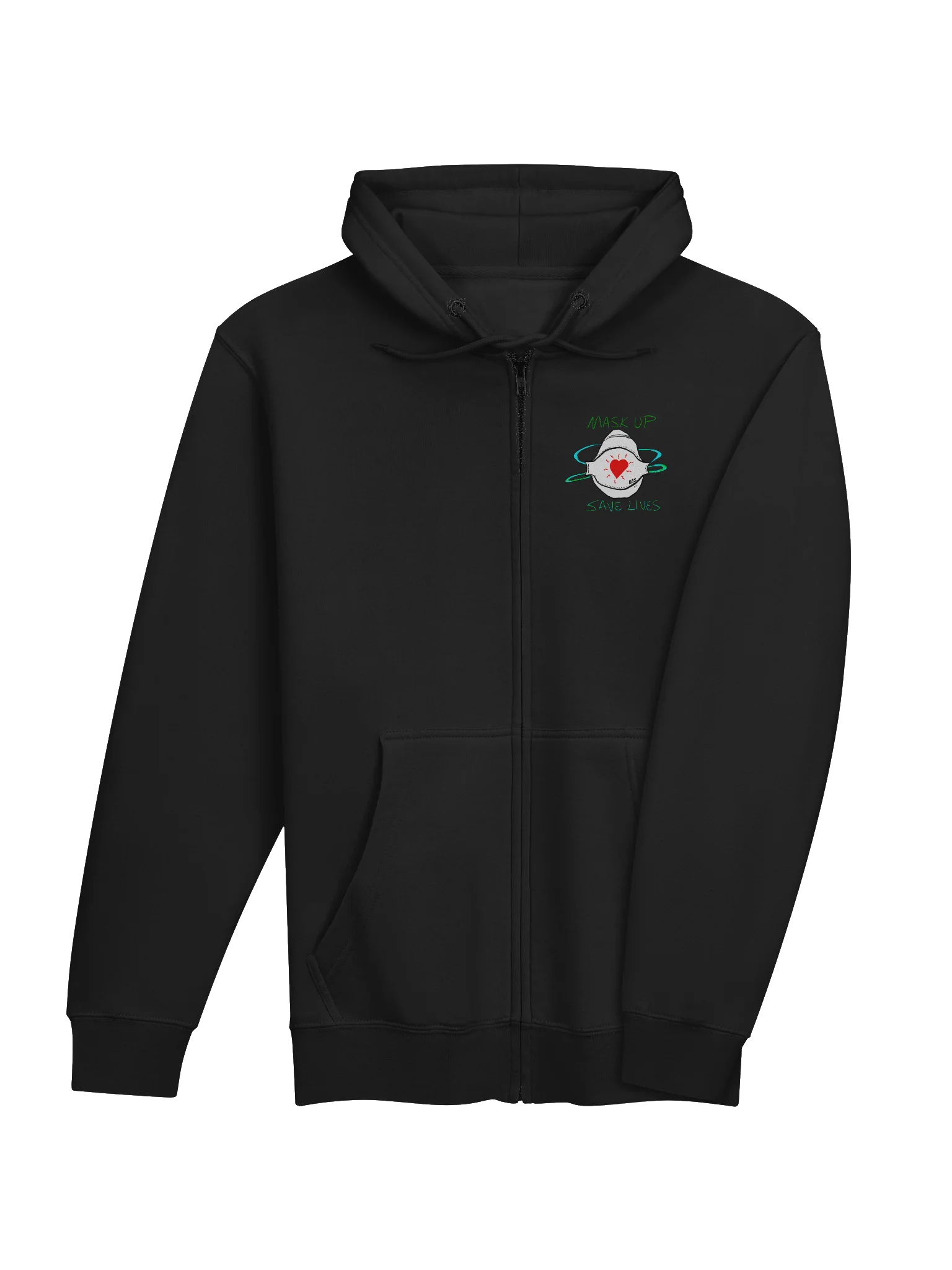 Mask Up Save Lives zip hoodie product image (20)