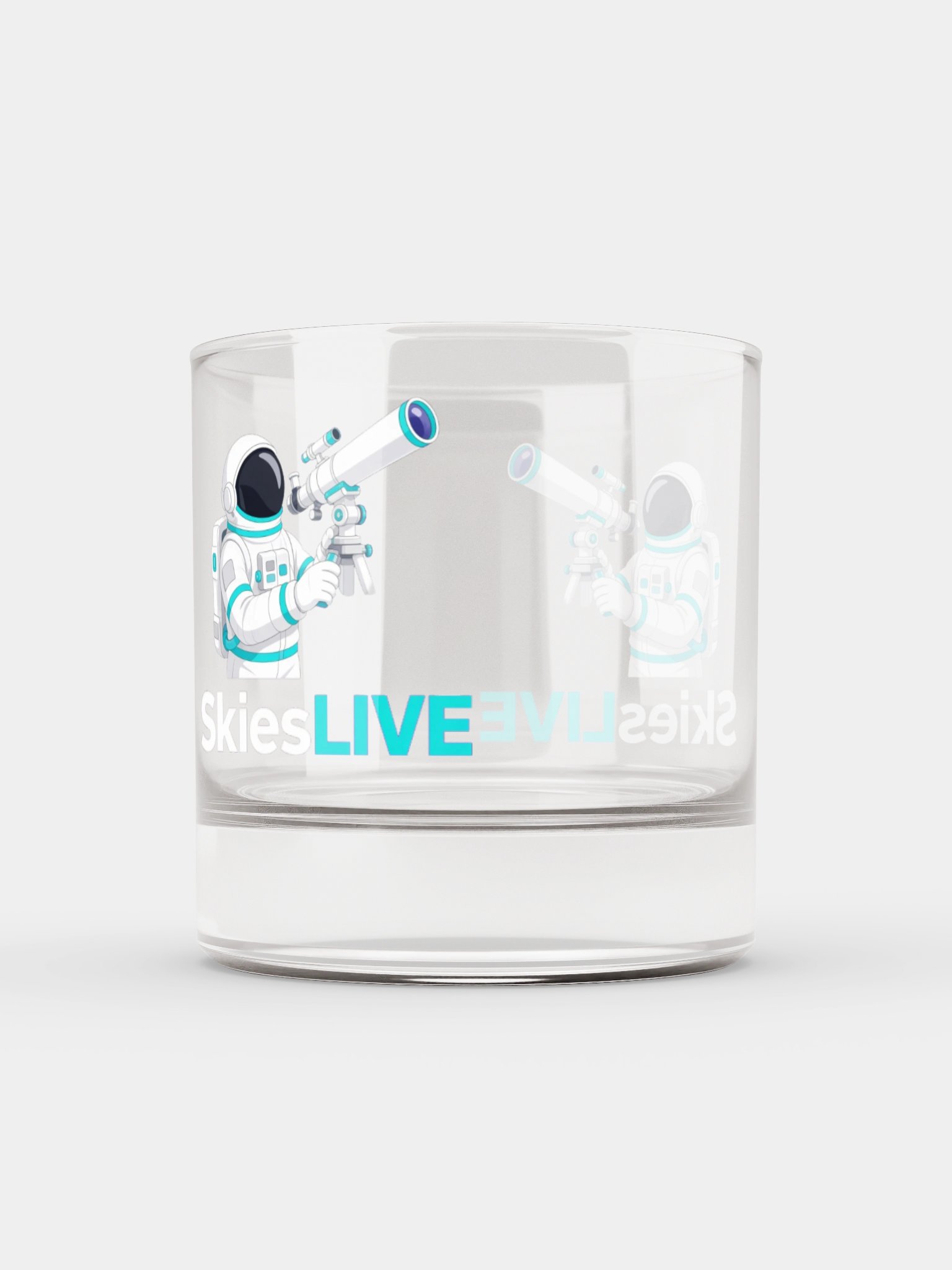 SkiesLIVE Astronaut Rocks Glass product image (1)