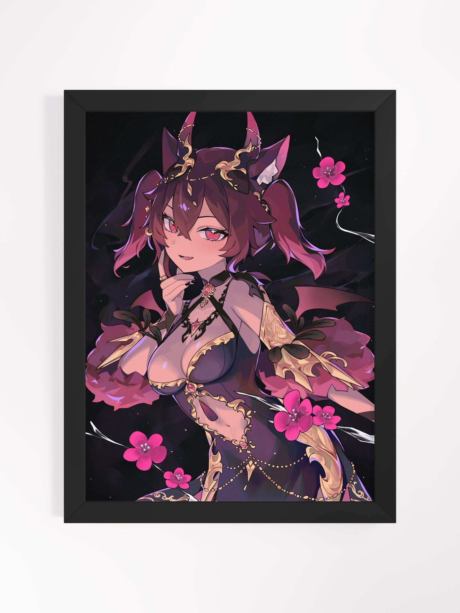 【Framed Poster】- Myun Floral Halfbody product image (2)